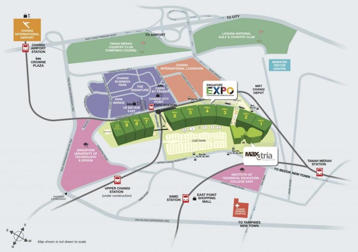 kaart van Singapoer expo