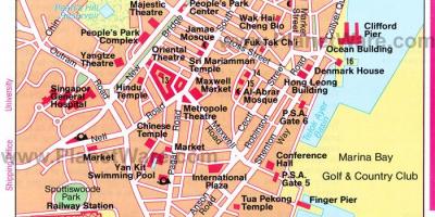 Chinatown Singapoer kaart