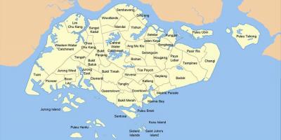 Kaart van Singapoer erp