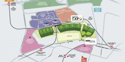 Kaart van Singapoer expo
