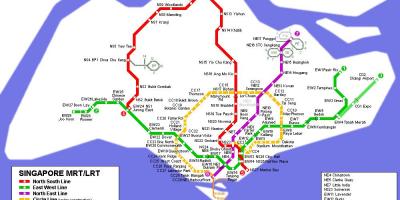 Metro kaart Singapoer